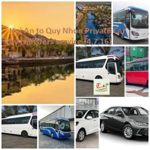 Hoi An To Quy Nhon Private Car By Transfers Service {4,7,16)