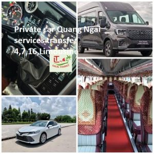 Private Car Quang Ngai Services Transfer 4,7,16,limousine