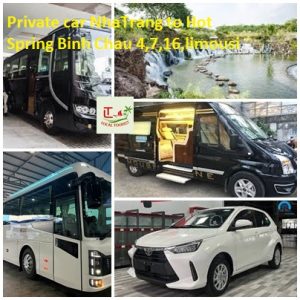 Private Car Nhatrang To Hot Spring Binh Chau 4,7,16,limousi