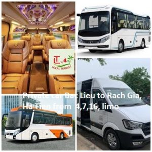 Private Car Bac Lieu To Rach Gia, Ha Tien From 4,7,16, Limo