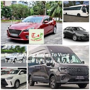 Transfer Long Xuyen To Vung Tau, Ho Tram By 1 Way, 4, 7, 16
