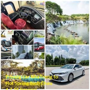 Private Car Nhatrang To Hot Spring Binh Chau 4,7,16,limousi