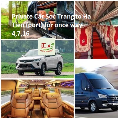 Private Car Soc Trang To Ha Tien (port) For Once Way 4,7,16