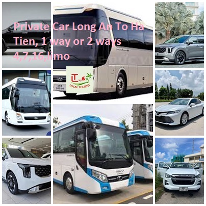 Private Car Long An To Ha Tien, 1 Way Or 2 Ways 4,7,16,limo