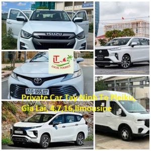 Private Car Tay Ninh To Pleiku, Gia Lai, 4,7,16,limousine