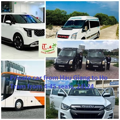 Private car from Hau Giang to Ho Tram from 4-45 seats, 2424 Private Car From Hau Giang To Ho Tram From 4 45 Seats, 2424