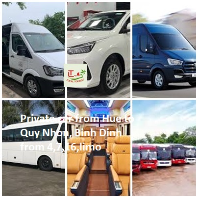 Private car from Hue to Quy Nhon, Binh Dinh from 4,7,16,limo Private Car From Hue To Quy Nhon, Binh Dinh From 4,7,16,limo
