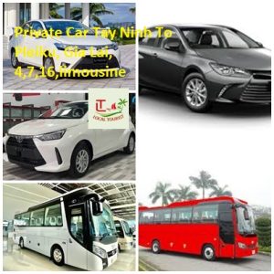 Private Car Tay Ninh To Pleiku, Gia Lai, 4,7,16,limousine