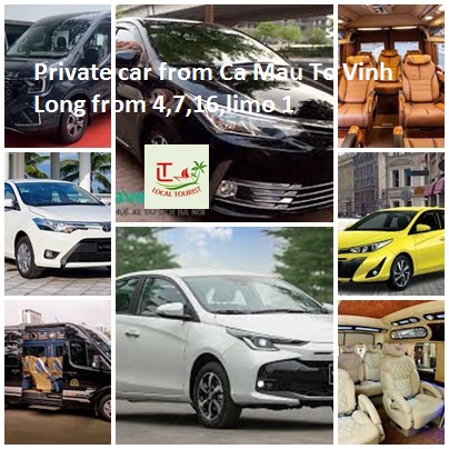 Private Car From Ca Mau To Vinh Long From 4,7,16,limo 1 Way