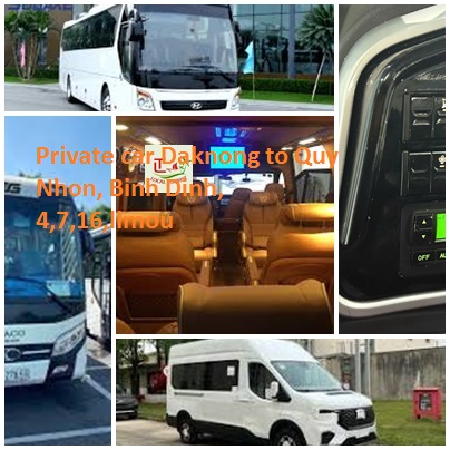 Private Car Daknong To Quy Nhon, Binh Dinh, 4,7,16,limou