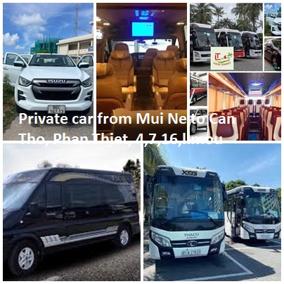 Private Car From Mui Ne To Can Tho, Phan Thiet, 4,7,16,limou