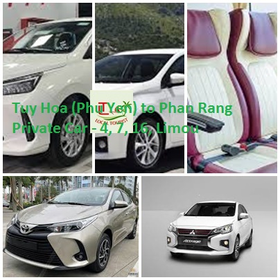 Tuy Hoa (phu Yen) To Phan Rang Private Car 4, 7, 16, Limou