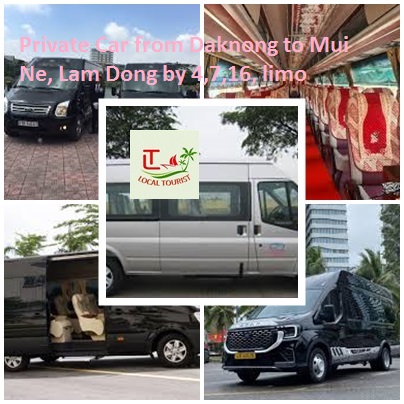Private Car From Daknong To Mui Ne, Lam Dong By 4,7,16, Limo