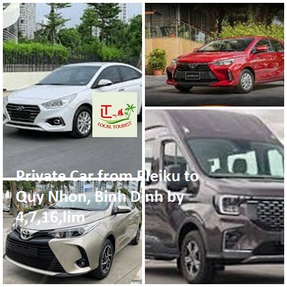 Private Car From Pleiku To Quy Nhon, Binh Dinh By 4,7,16,lim