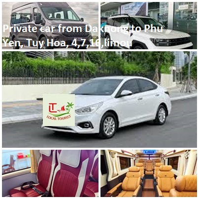 Private Car From Daknong To Phu Yen, Tuy Hoa, 4,7,16,limou