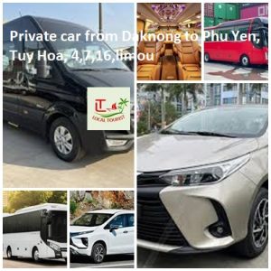 Private Car From Daknong To Phu Yen, Tuy Hoa, 4,7,16,limou