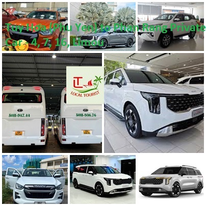 Tuy Hoa (phu Yen) To Phan Rang Private Car 4, 7, 16, Limou