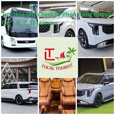 Tuy Hoa (phu Yen) To Phan Rang Private Car 4, 7, 16, Limou