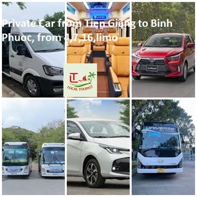 Private Car From Tien Giang To Binh Phuoc, From 4,7,16,limo