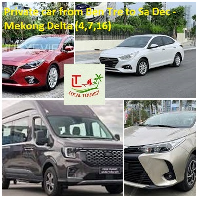 Private Car From Ben Tre To Sa Dec Mekong Delta (4,7,16)