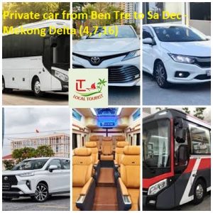 Private Car From Ben Tre To Sa Dec Mekong Delta (4,7,16)