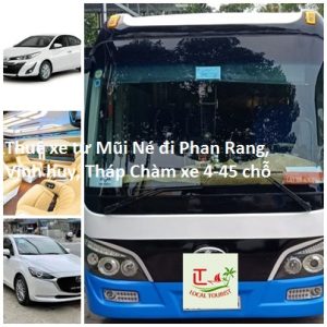 Thuê xe từ Mũi Né đi Phan Rang, Vĩnh huy, Tháp Chàm xe 4-45 chỗ fdrtt