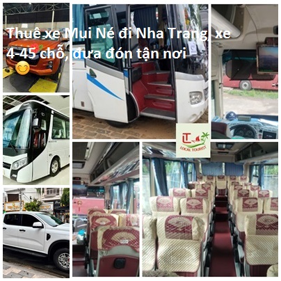 Thuê xe Mũi Né đi Nha Trang, xe 4-45 chỗ, Localtouristmuine gyutuyr