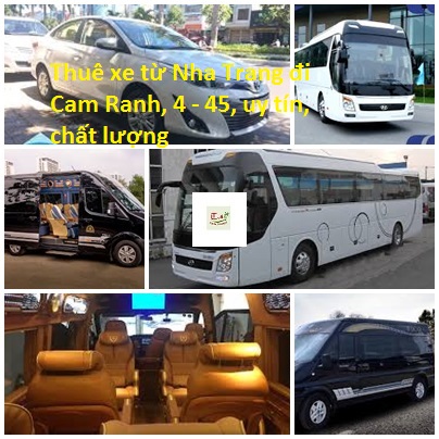 Thuê xe từ Nha Trang đi Cam Ranh, 4 - 45, uy tín, chất lượng thue xe tu Nha Trang di Cam Ranh