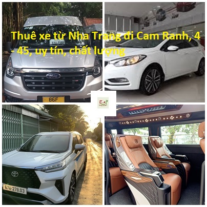 Thuê xe từ Nha Trang đi Cam Ranh, 4 - 45, uy tín, chất lượng thue xe tu Nha Trang di Cam Ranh