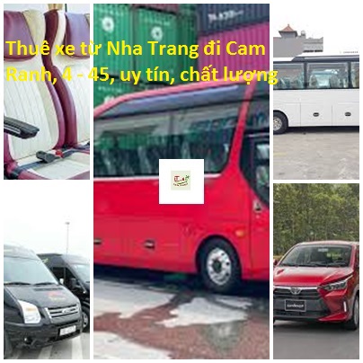 Thuê xe từ Nha Trang đi Cam Ranh, 4 - 45, uy tín, chất lượng thue xe tu Nha Trang di Cam Ranh