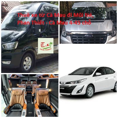 Thuê xe từ Cà Mau đi Mũi Né, Phan Thiết - Cà Mau 4-45 chỗ Thuê xe từ Cà Mau đi Mũi Né