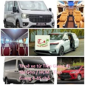 Thuê xe từ Tiền Giang đi Sài Gòn / HCM - Tiền Giang 4-45 chỗ Thue xe tu Tien Giang di Sai Gon