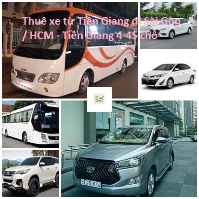 Thuê xe từ Tiền Giang đi Sài Gòn / HCM - Tiền Giang 4-45 chỗ Thue xe tu Tien Giang di Sai Gon